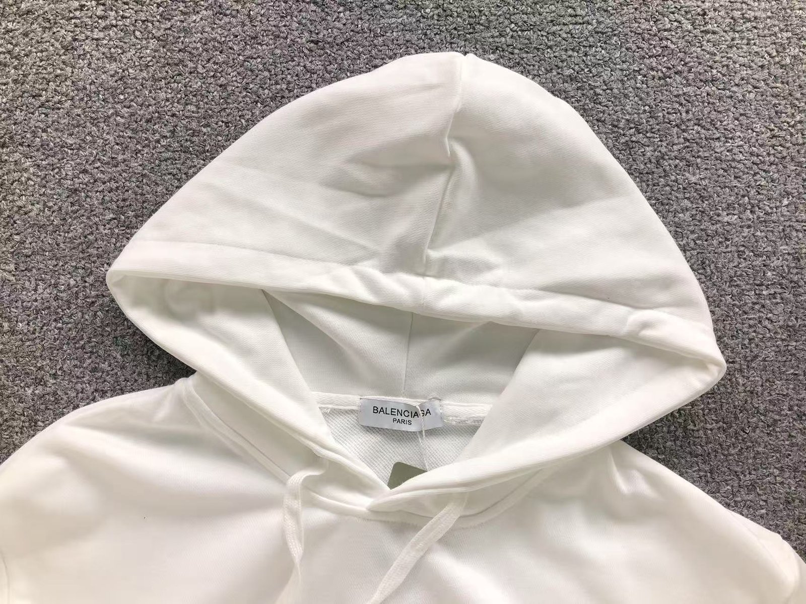 Balenciaga Political Logo Hoodie White - Image 4