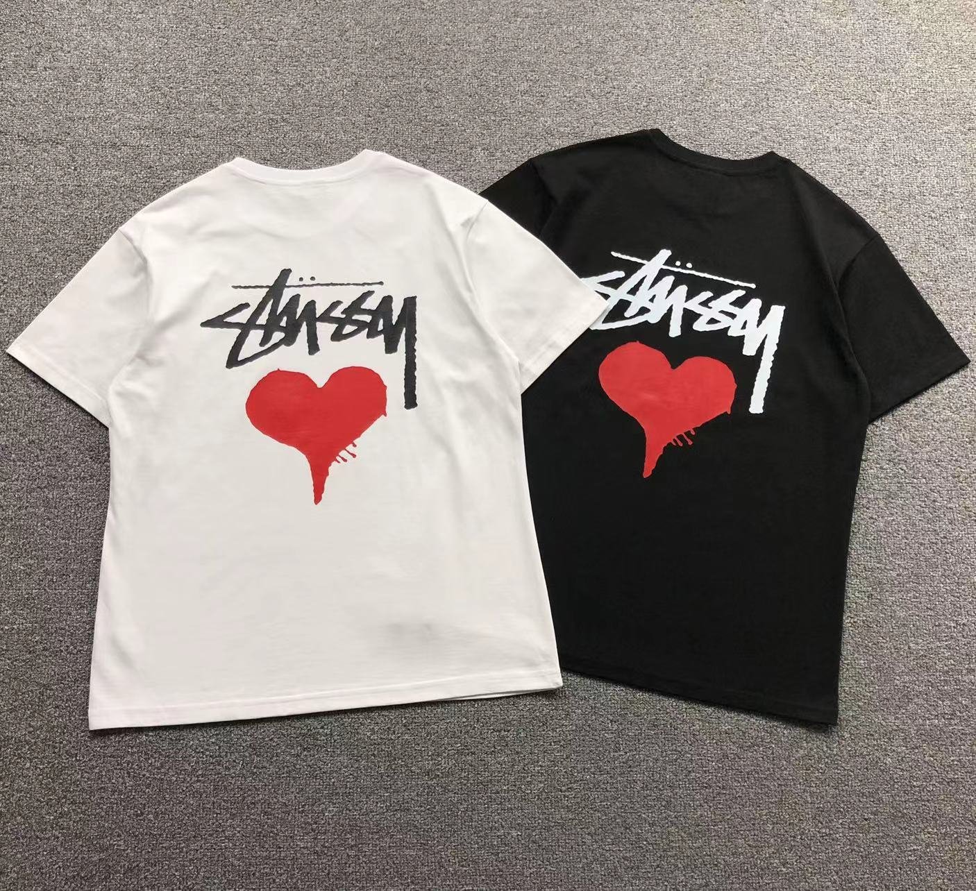 Stussy Heart Graphic Tshirt White - Image 4