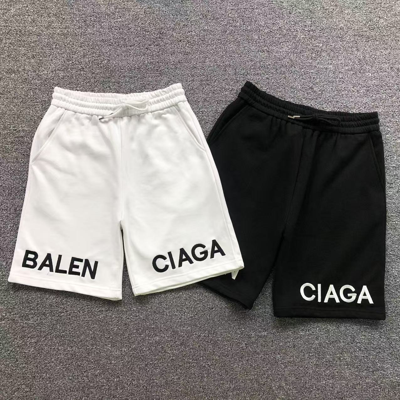 Balenciaga Logo Shorts White - Image 4