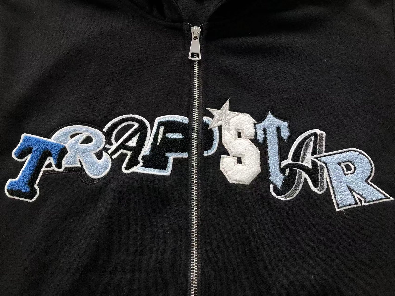 Trapstar Wildcard Hooded Tracksuit Black Blue - Image 4