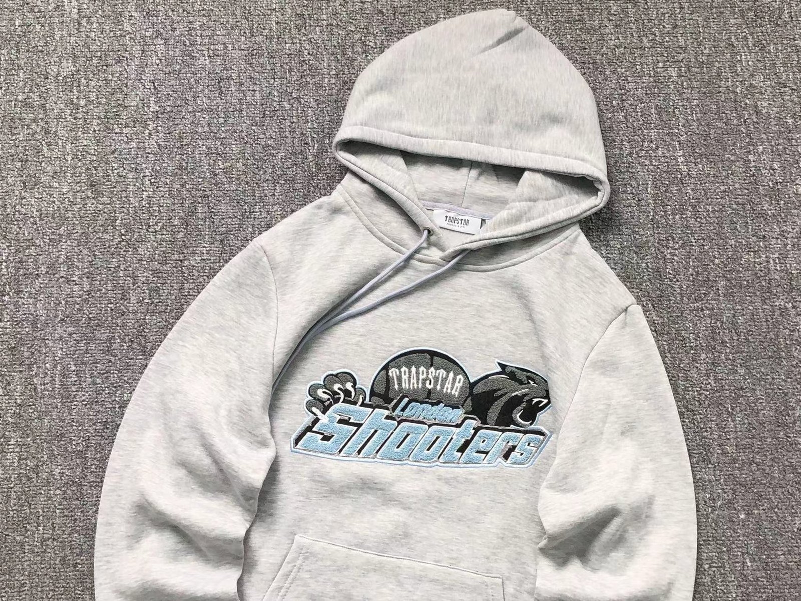 Trapstar Shooters Tracksuit Grey Ice Blue - Image 4