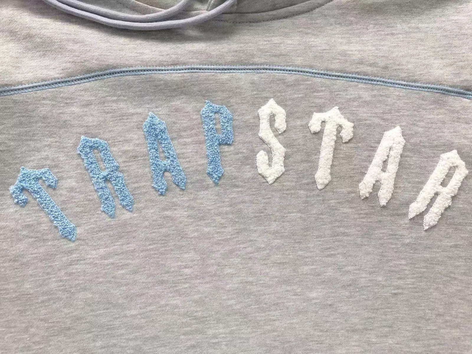 Trapstar Irongate Chenille Arch Tracksuit Grey Ice Blue - Image 4