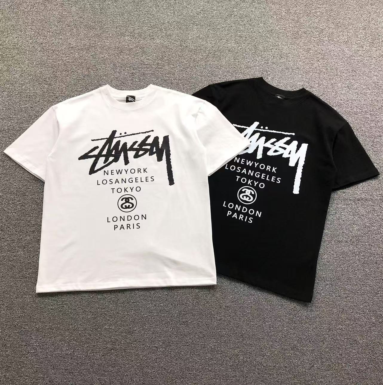 Stussy World Tour Tshirt White Black - Image 4