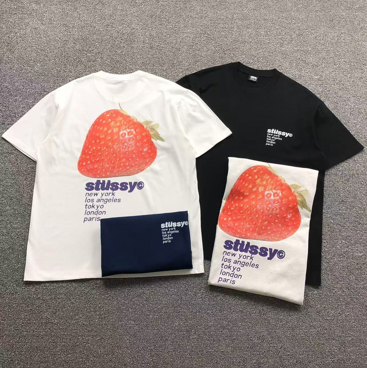 Stussy Strawberry Tshirt White - Image 4