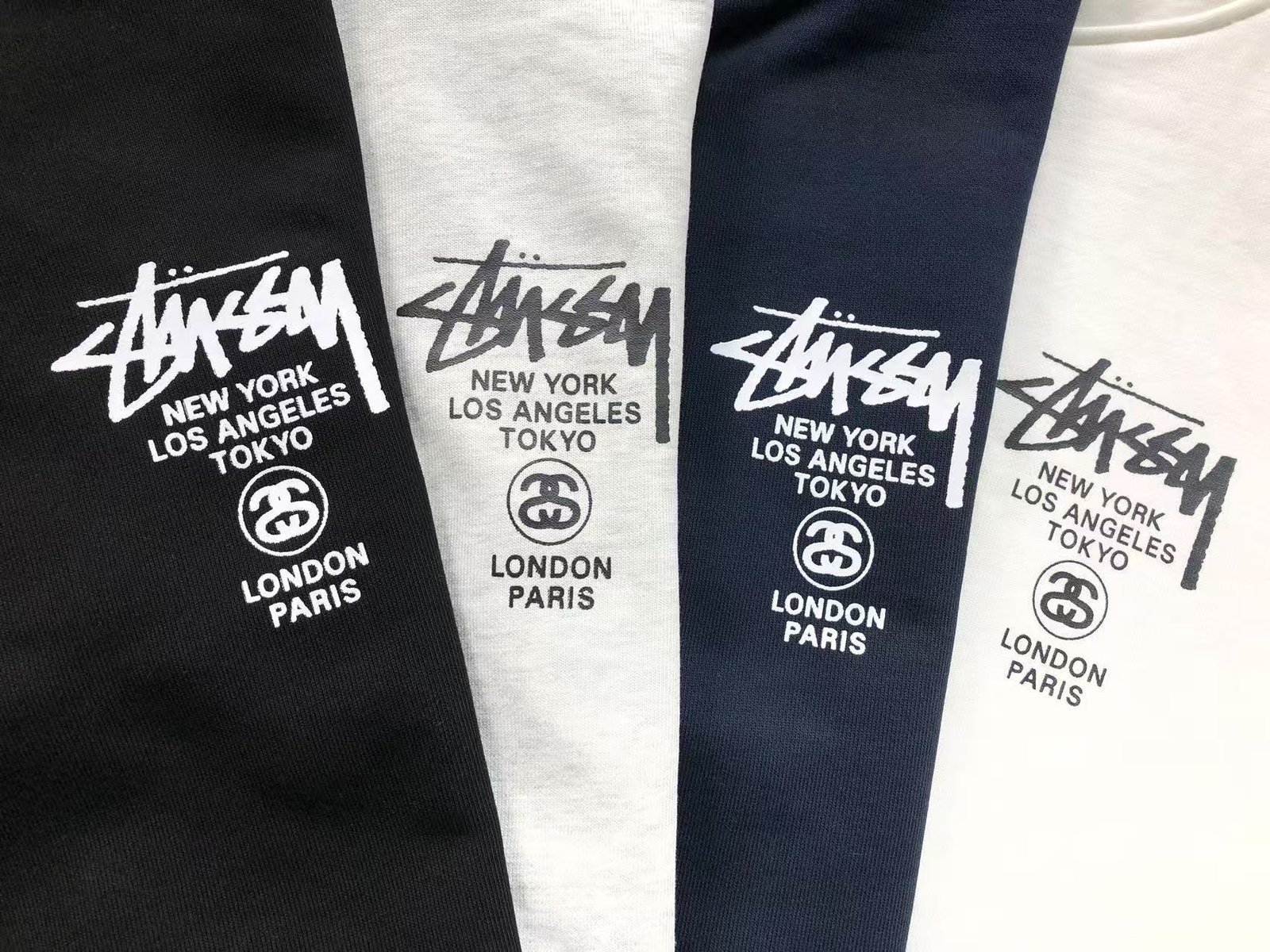 Stussy Logo Hoodie White - Image 4