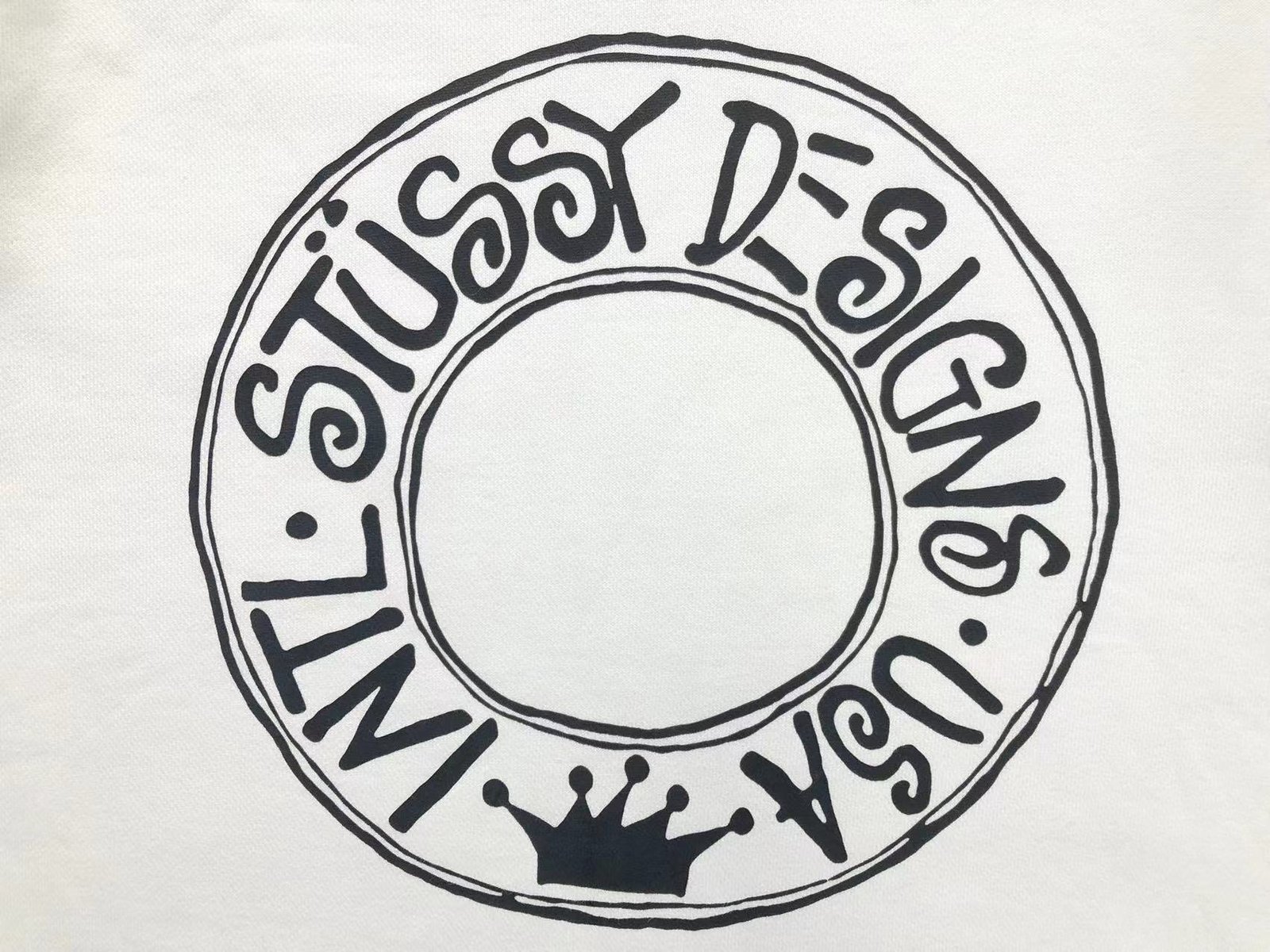 Stussy Logo Hoodie White - Image 4