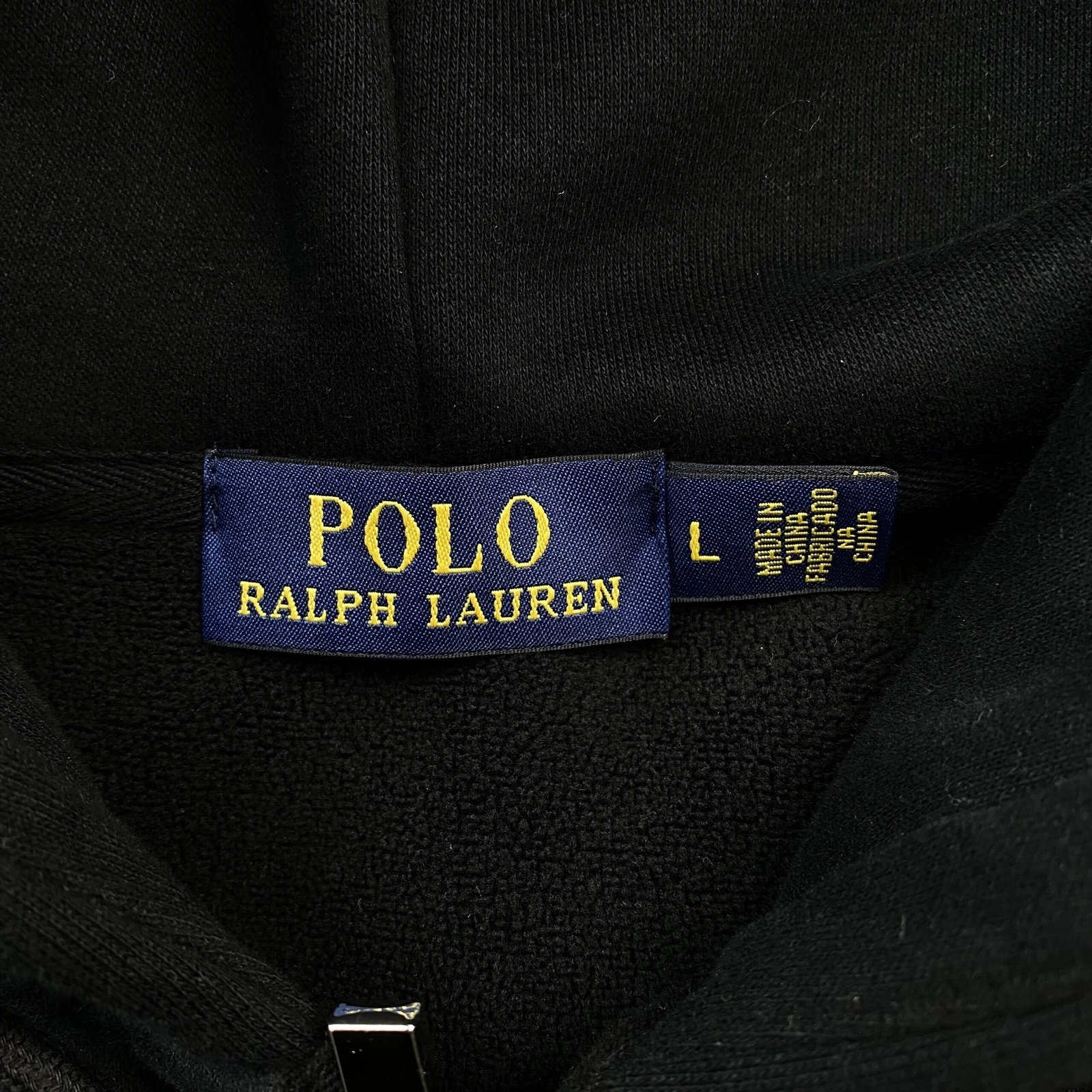 Ralph Lauren Zip Up Black Red Logo - Image 4