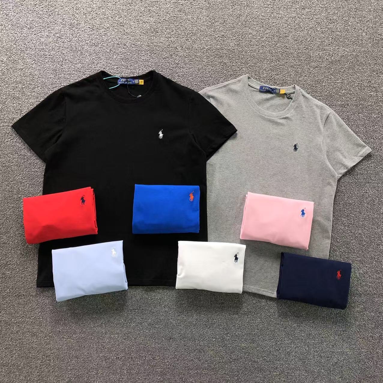 Ralph Lauren Tshirt Navy Red Logo - Image 4