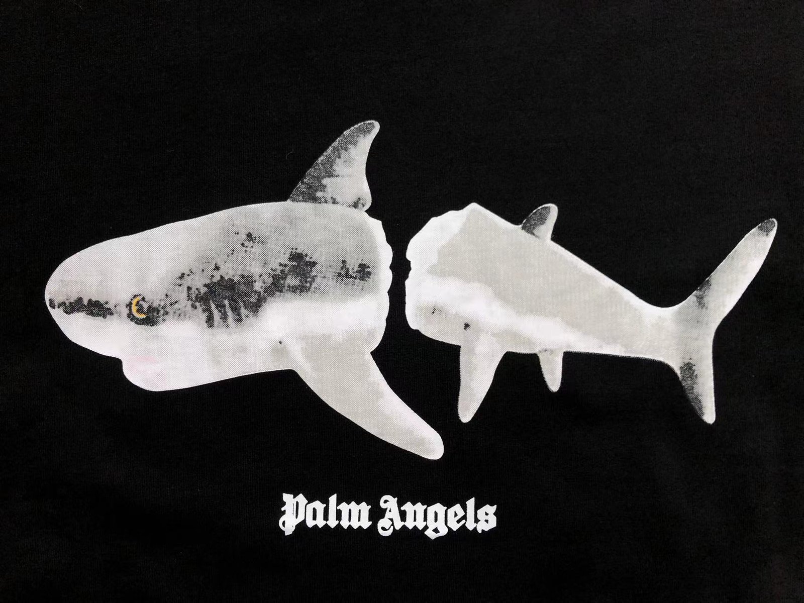 Palm Angels Shark Tshirt Black - Image 4