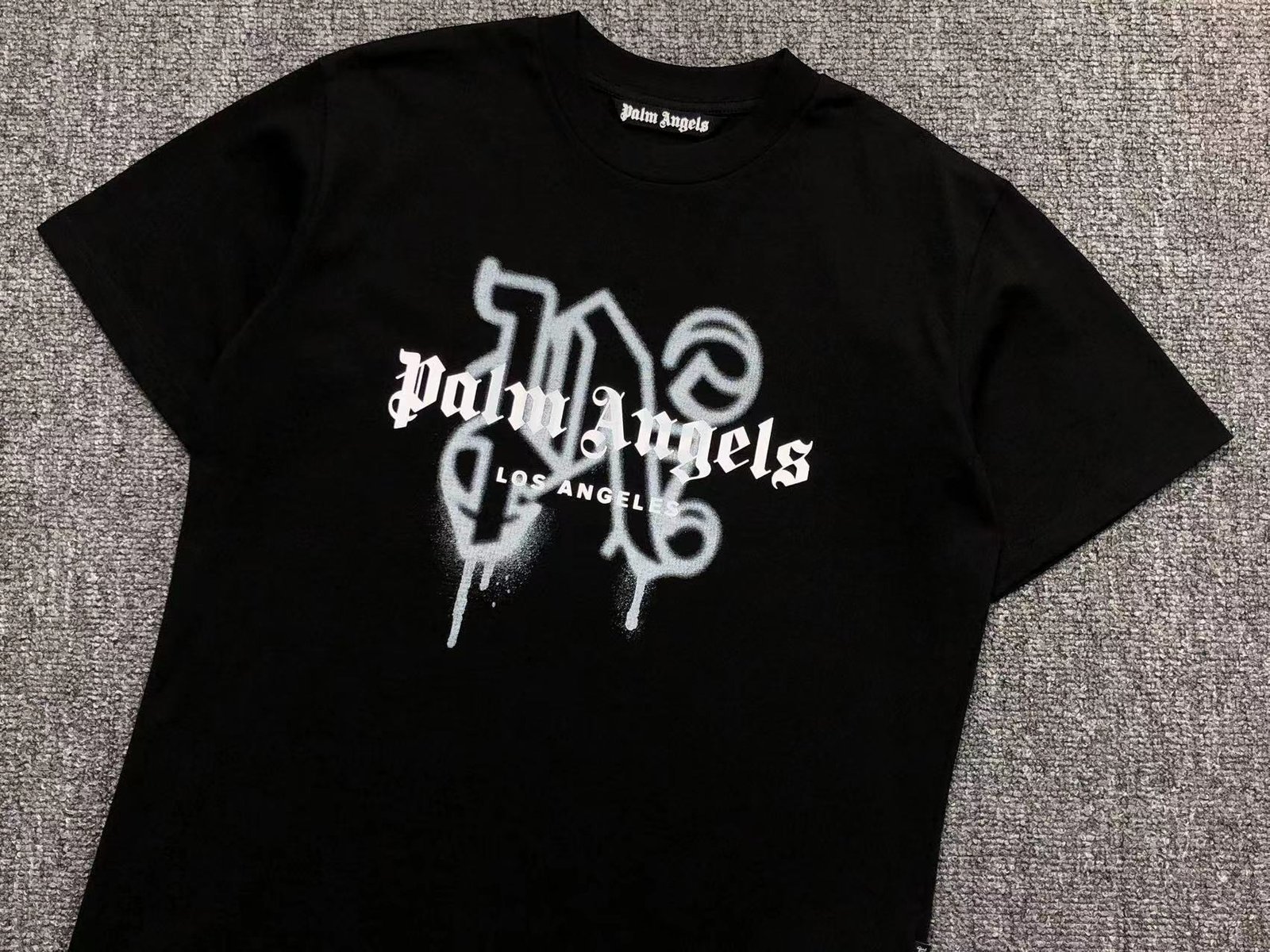 Palm Angels Los Angeles Tshirt Black White - Image 4