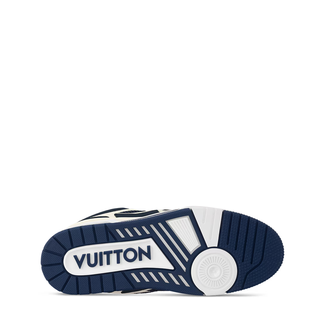 Louis Vuitton Trainer Sneaker Denim Blue - Image 4