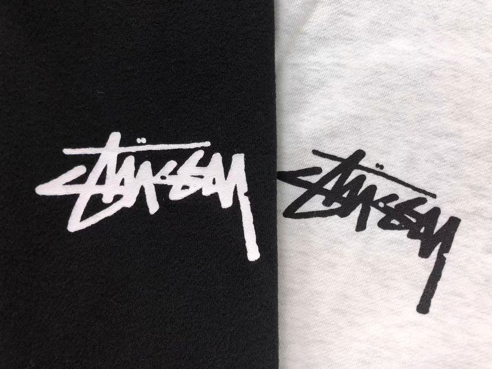 Stussy Logo Zip Up Hoodie White - Image 5