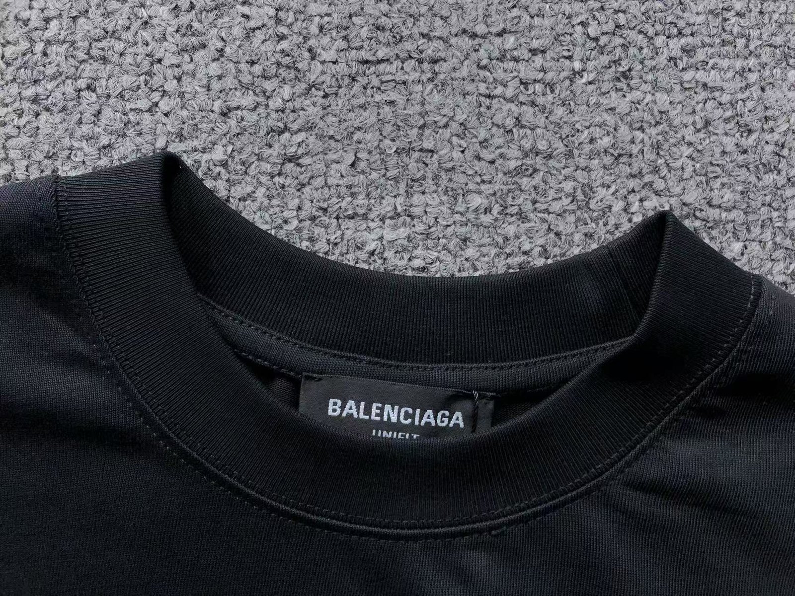 Balenciaga Pixel Logo Tshirt Black - Image 5