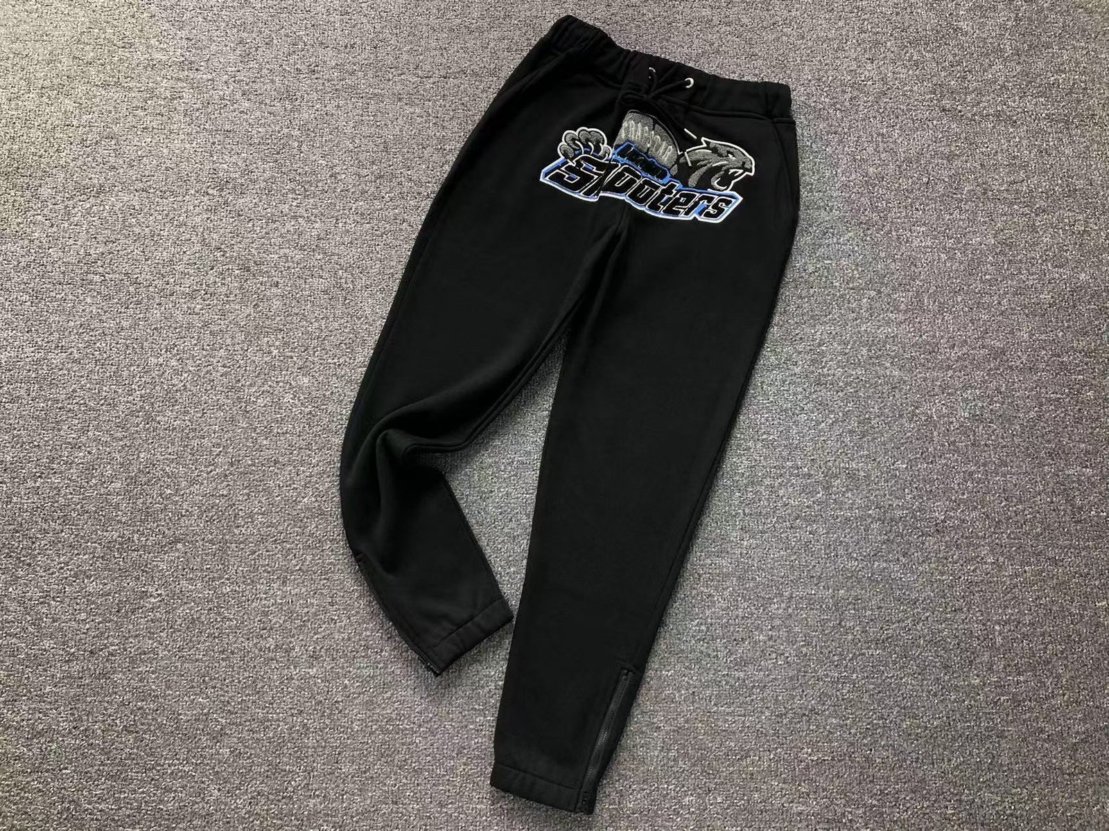 Trapstar Shooters Hooded Tracksuit Black Blue - Image 12