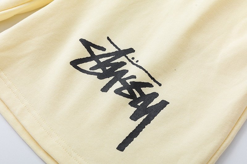 Stussy Logo Shorts Cream - Image 6