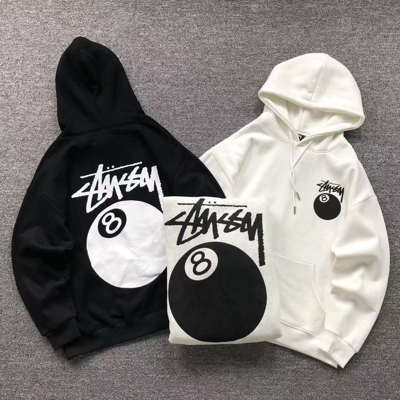 Stussy 8 Ball Hoodie Black - Image 6