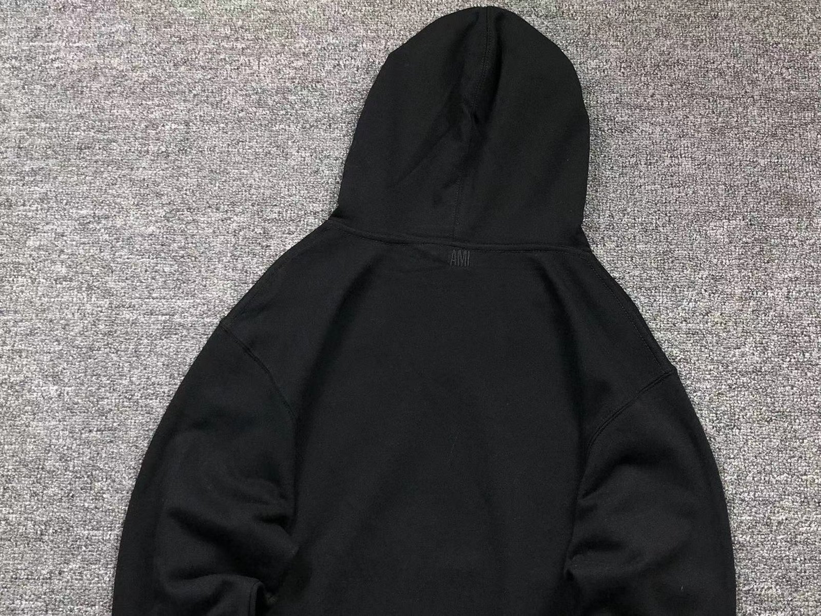 Ami Red Heart Hoodie Black - Image 6