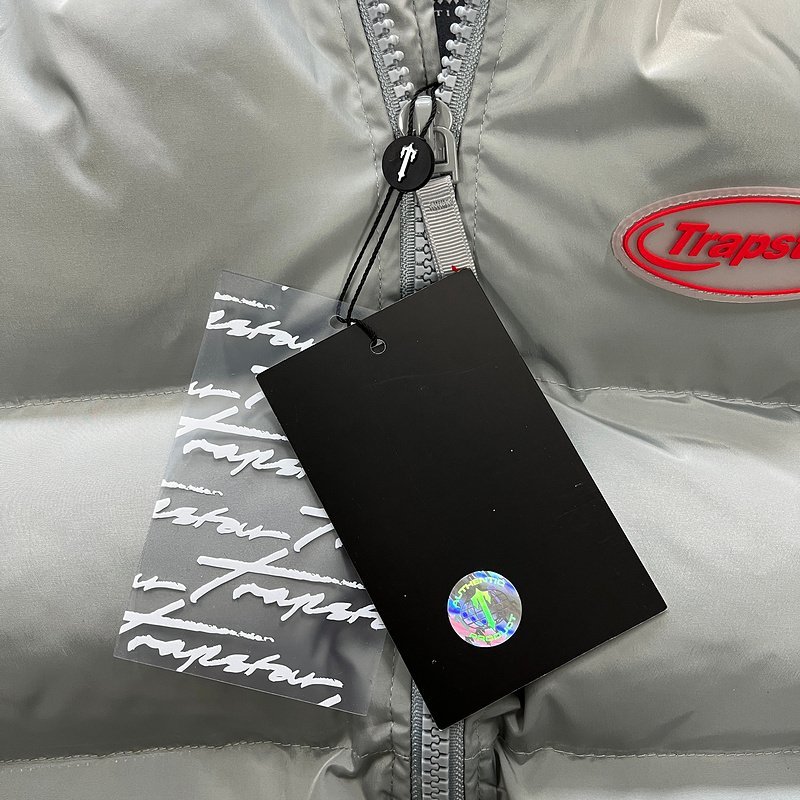 Trapstar Hyperdrive Jacket Grey Red - Image 7