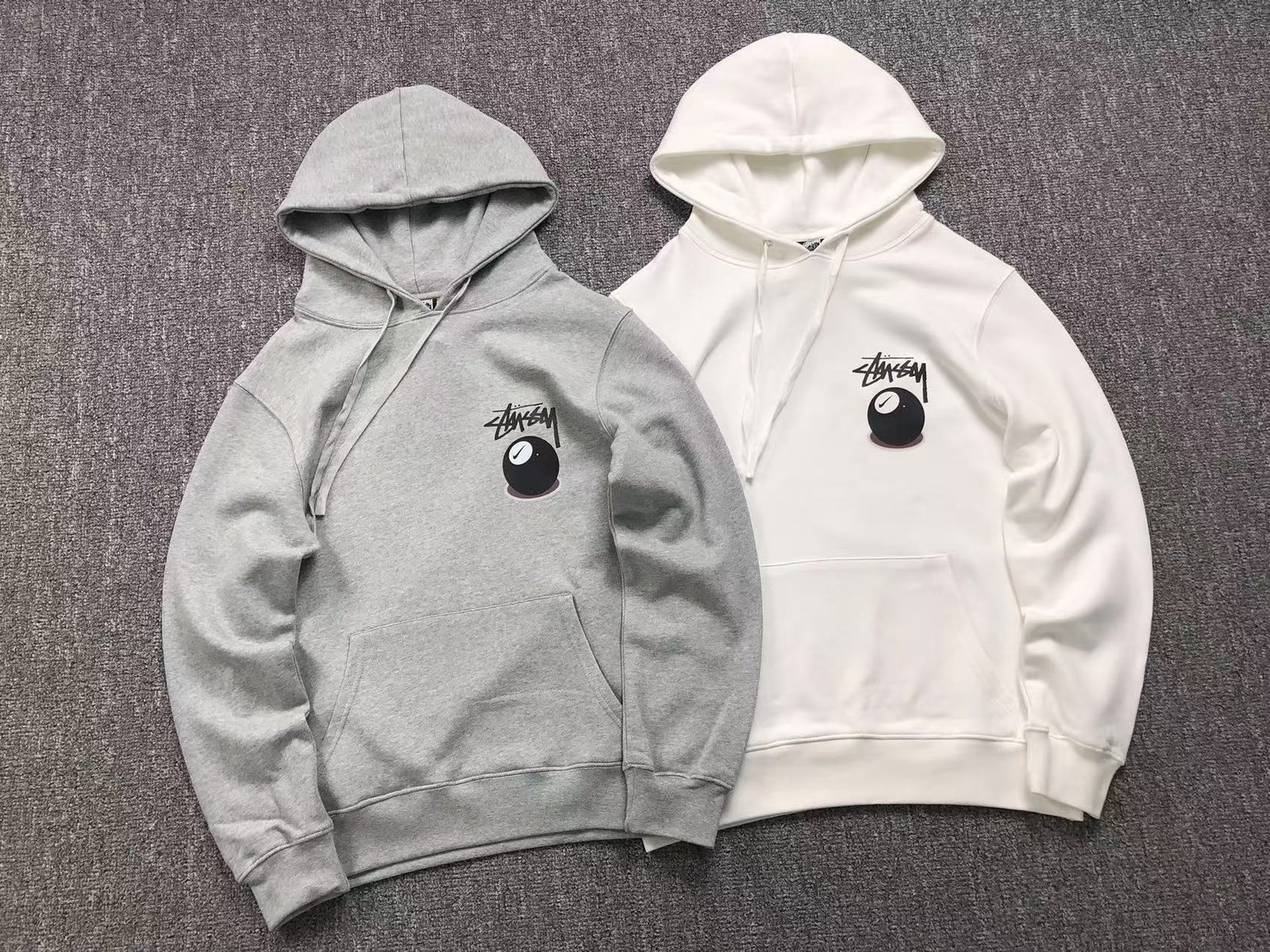 Stussy x Nike 8 Ball Hoodie White - Image 7