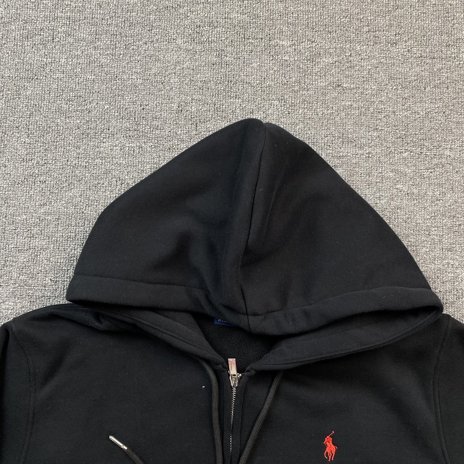 Ralph Lauren Zip Up Black Red Logo - Image 7