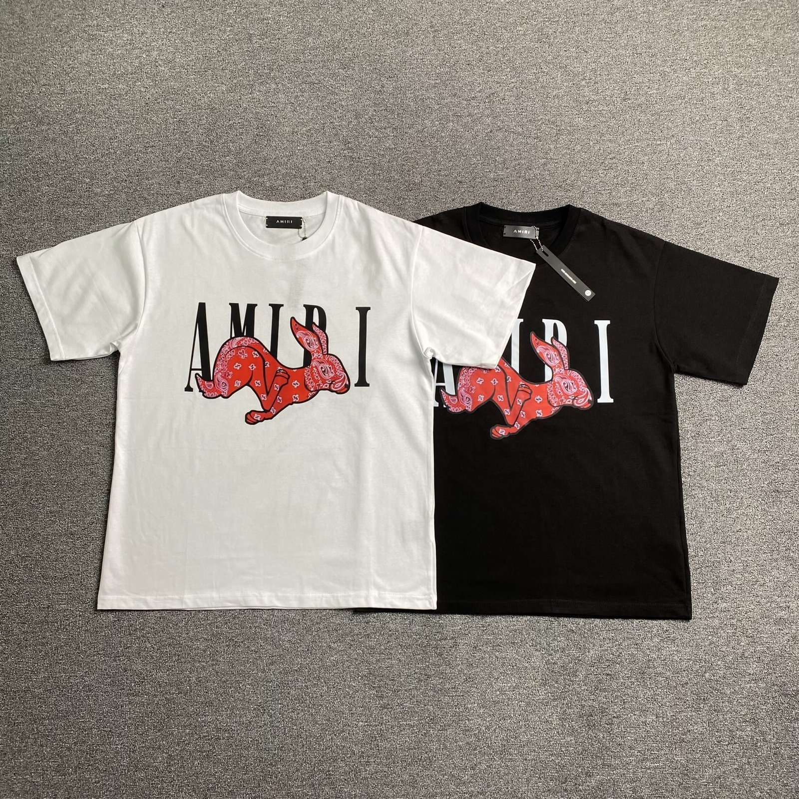Amiri Rabbit Logo Tshirt White - Image 7