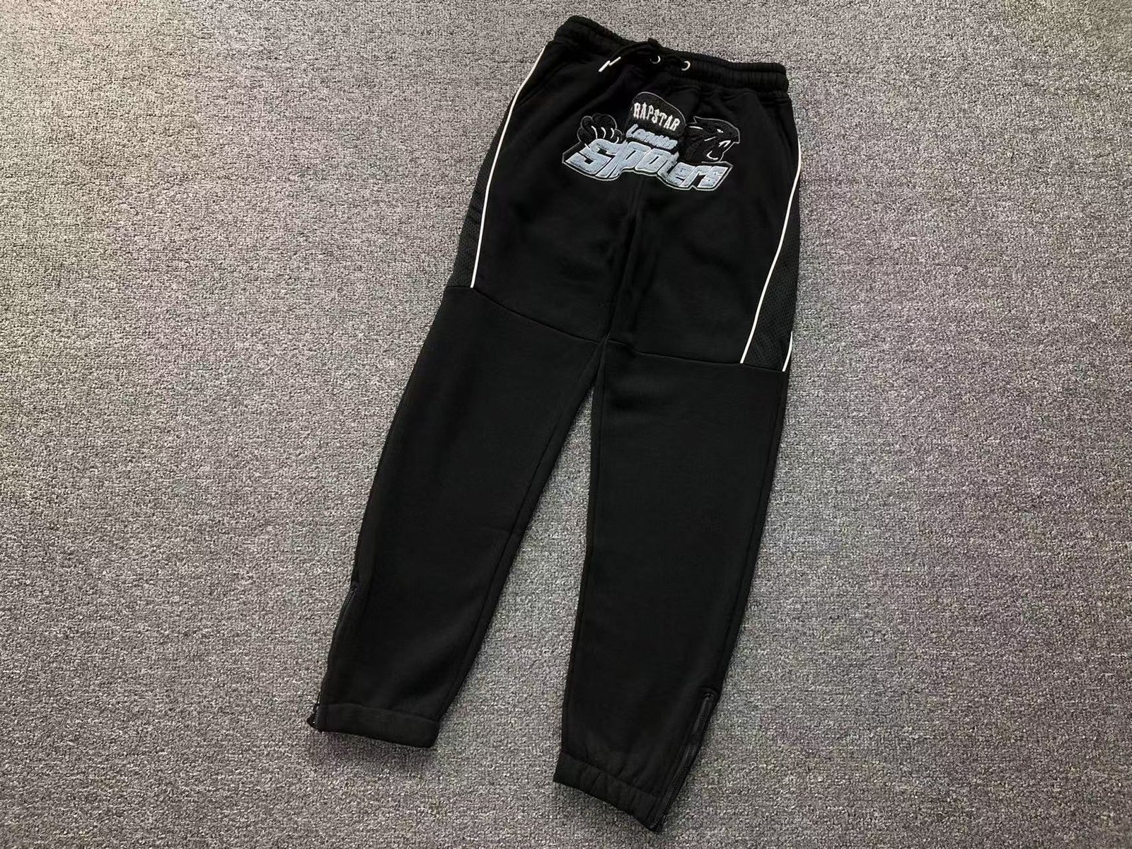 Trapstar Shooters Tracksuit Black Blue - Image 8