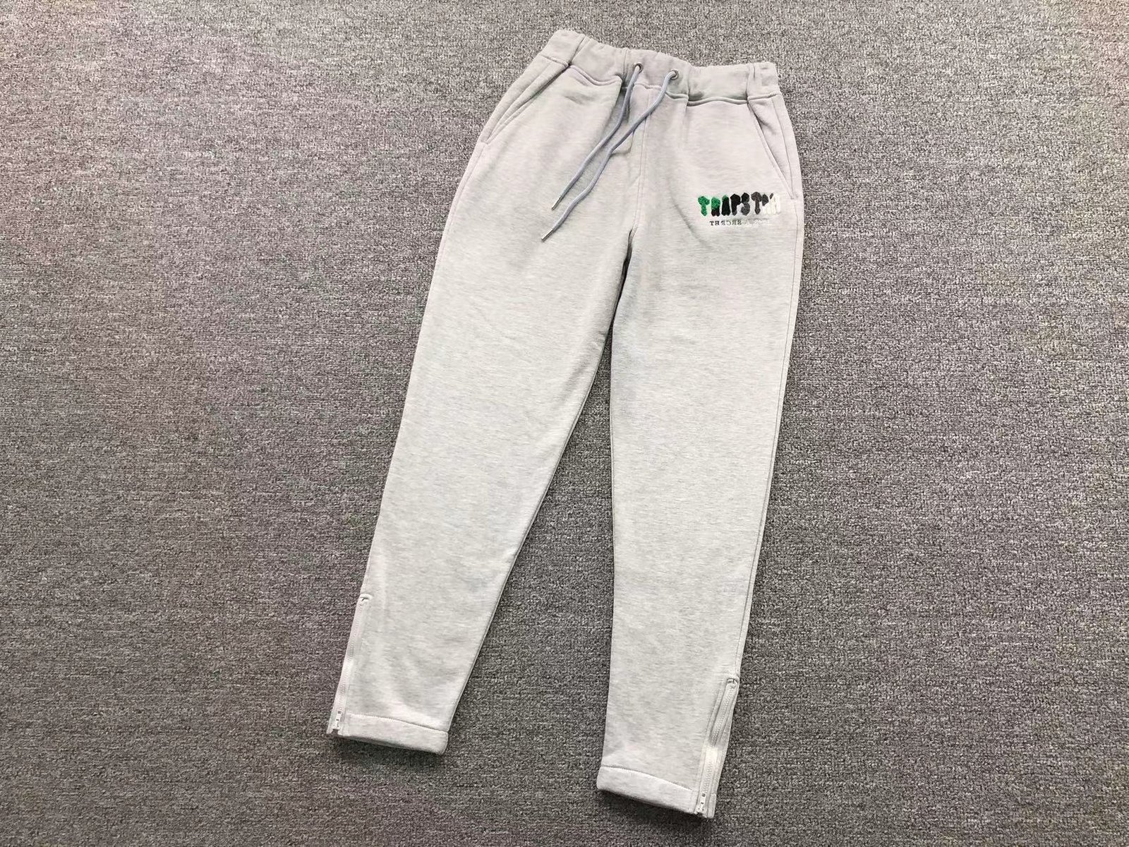 Trapstar Chenille Decoded Tracksuit Grey Green - Image 8