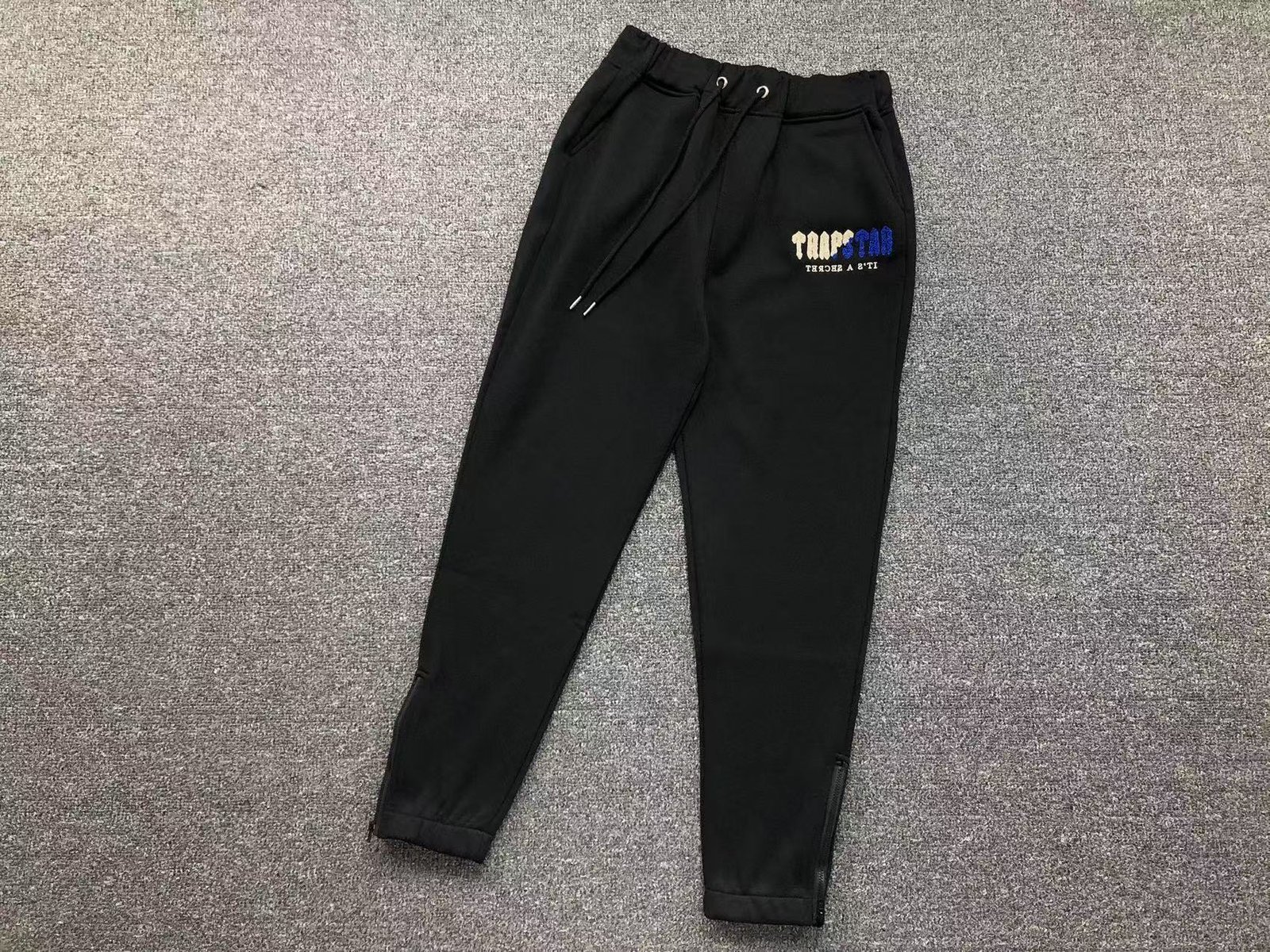 Trapstar Chenille Decoded Tracksuit Black Blue - Image 8