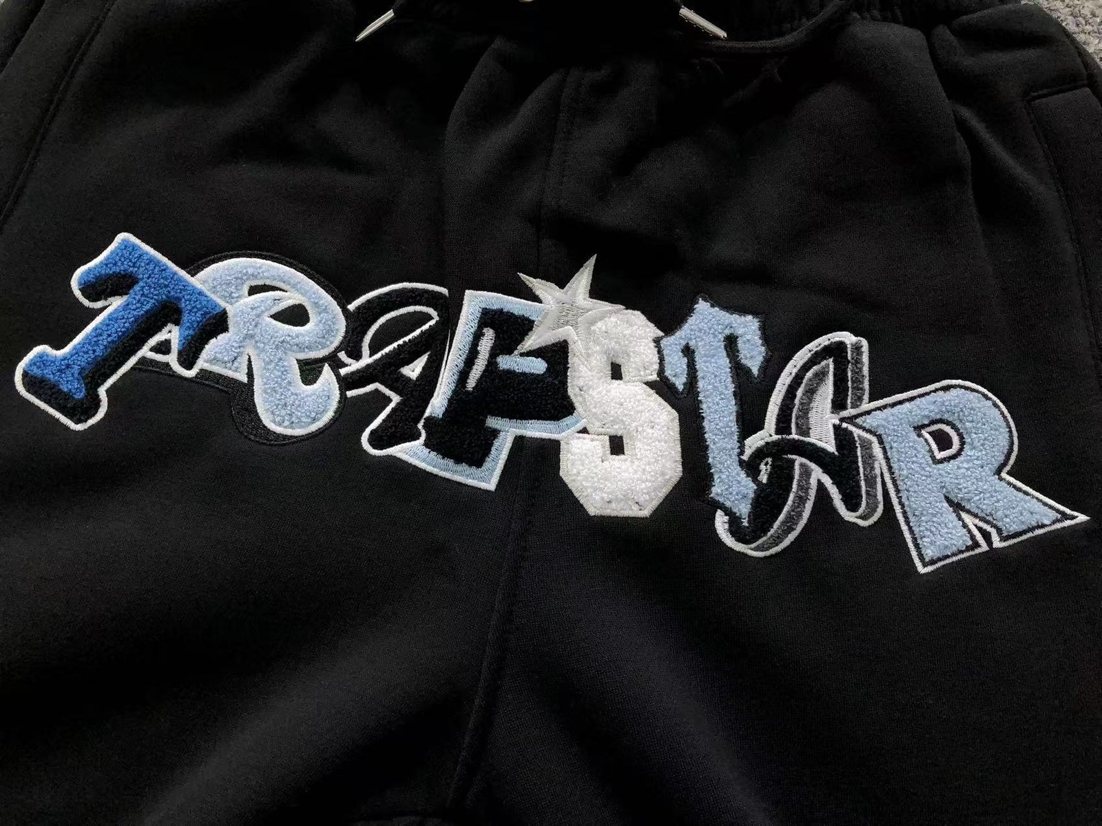 Trapstar Wildcard Hooded Tracksuit Black Blue - Image 9