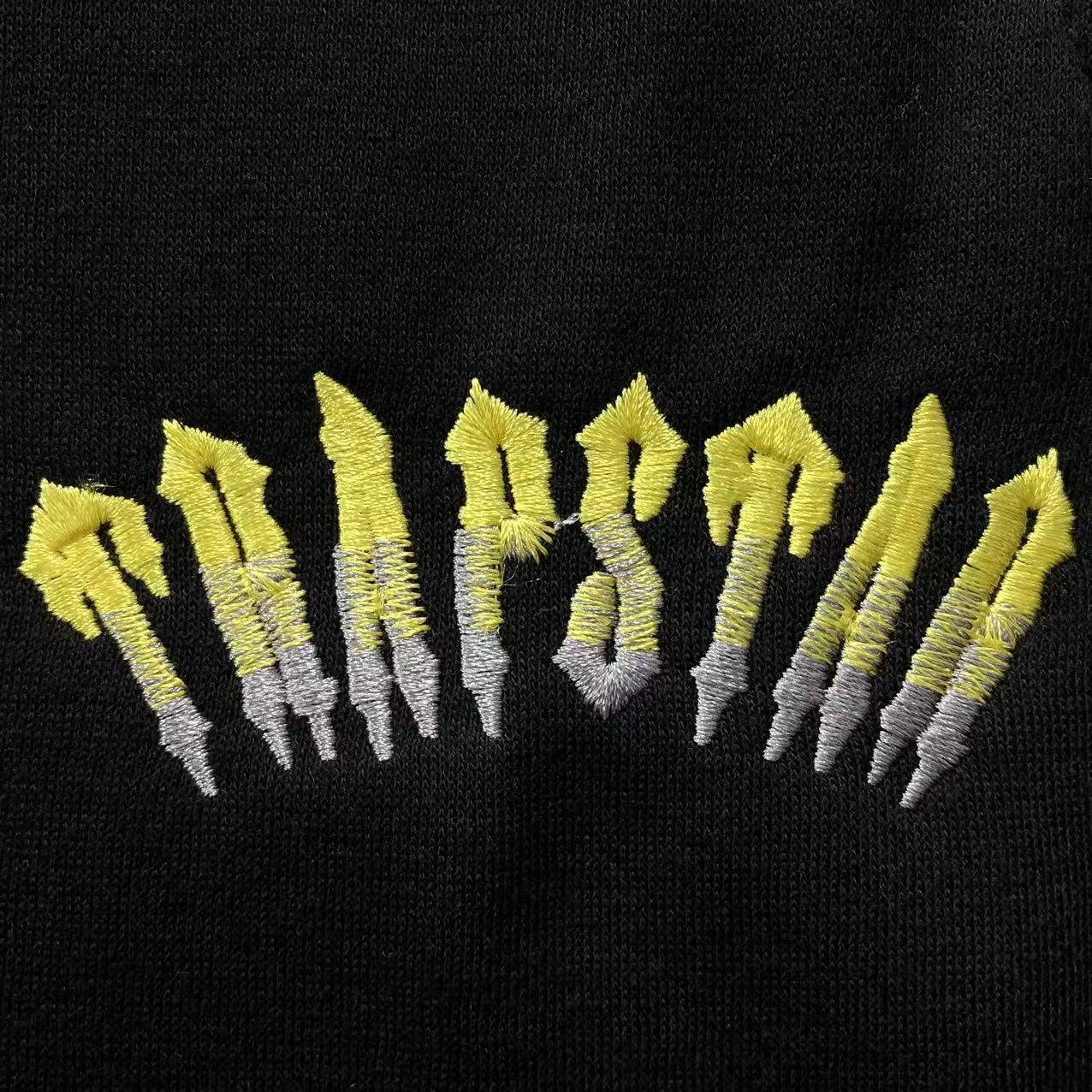 Trapstar Central Cee Irongate Chenille Arch Tracksuit Black Yellow - Image 9