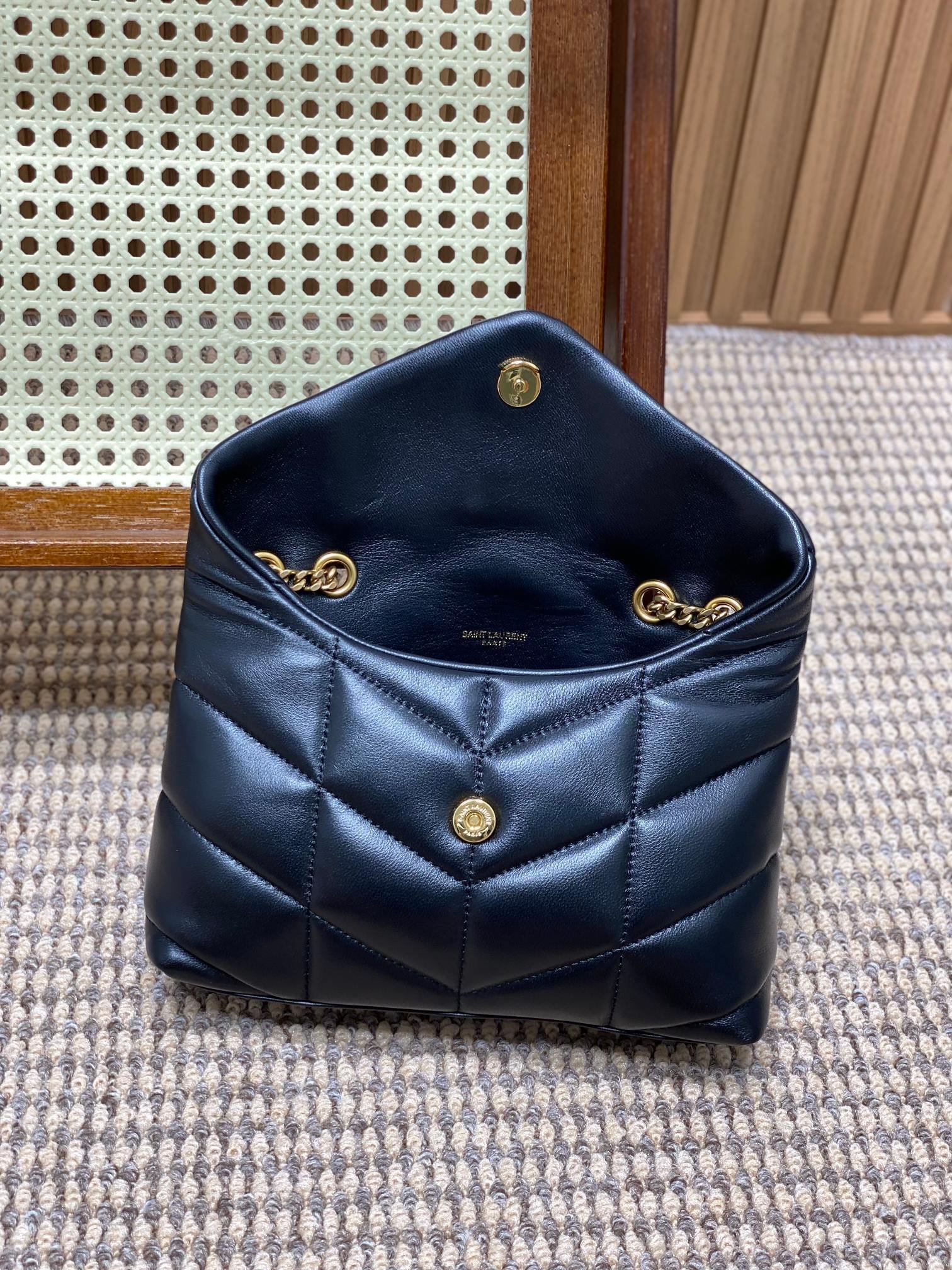 Yves Saint Laurent Puffer Small Bag Black - Image 8