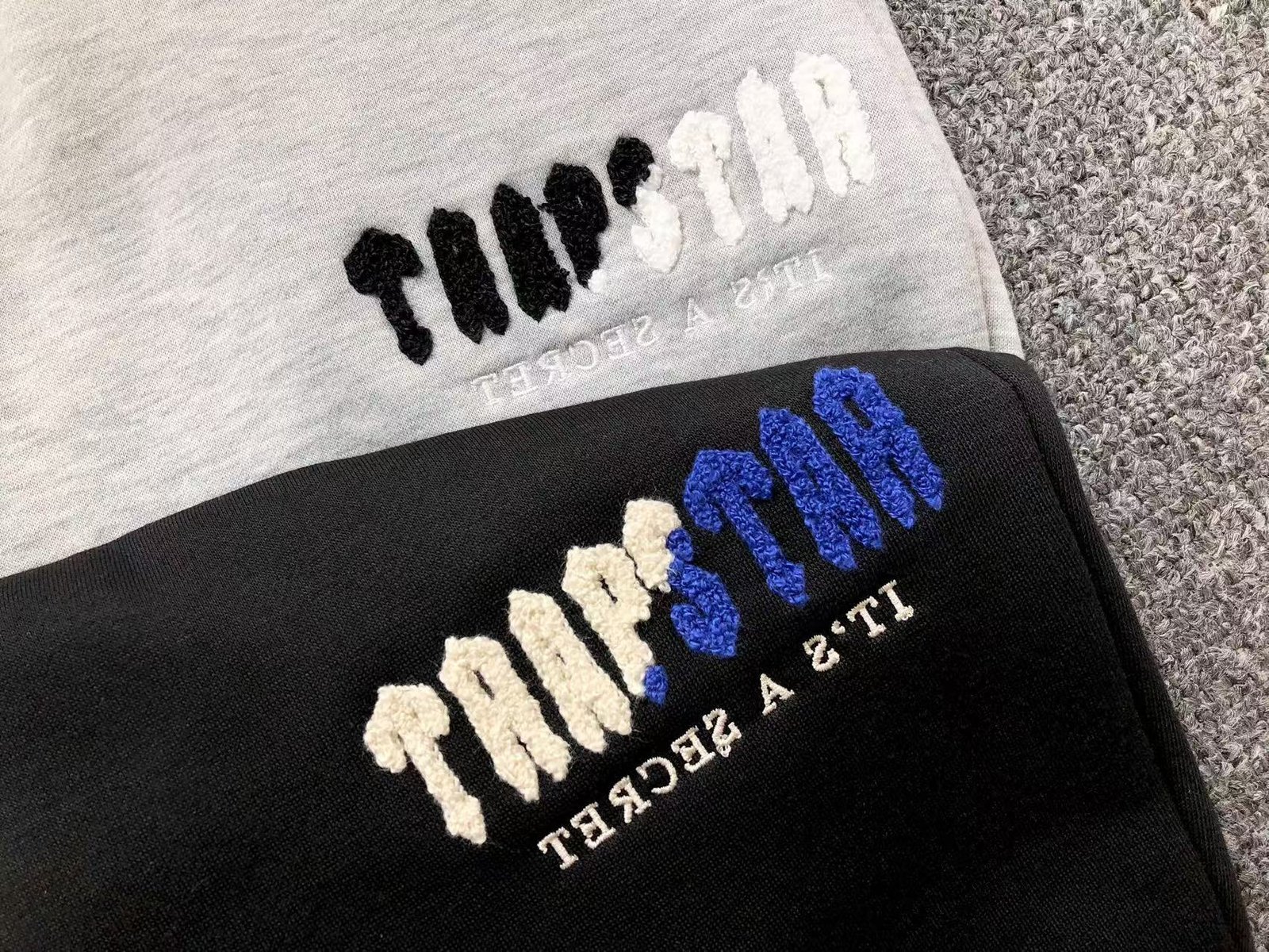 Trapstar Chenille Decoded Tracksuit Black Blue - Image 9