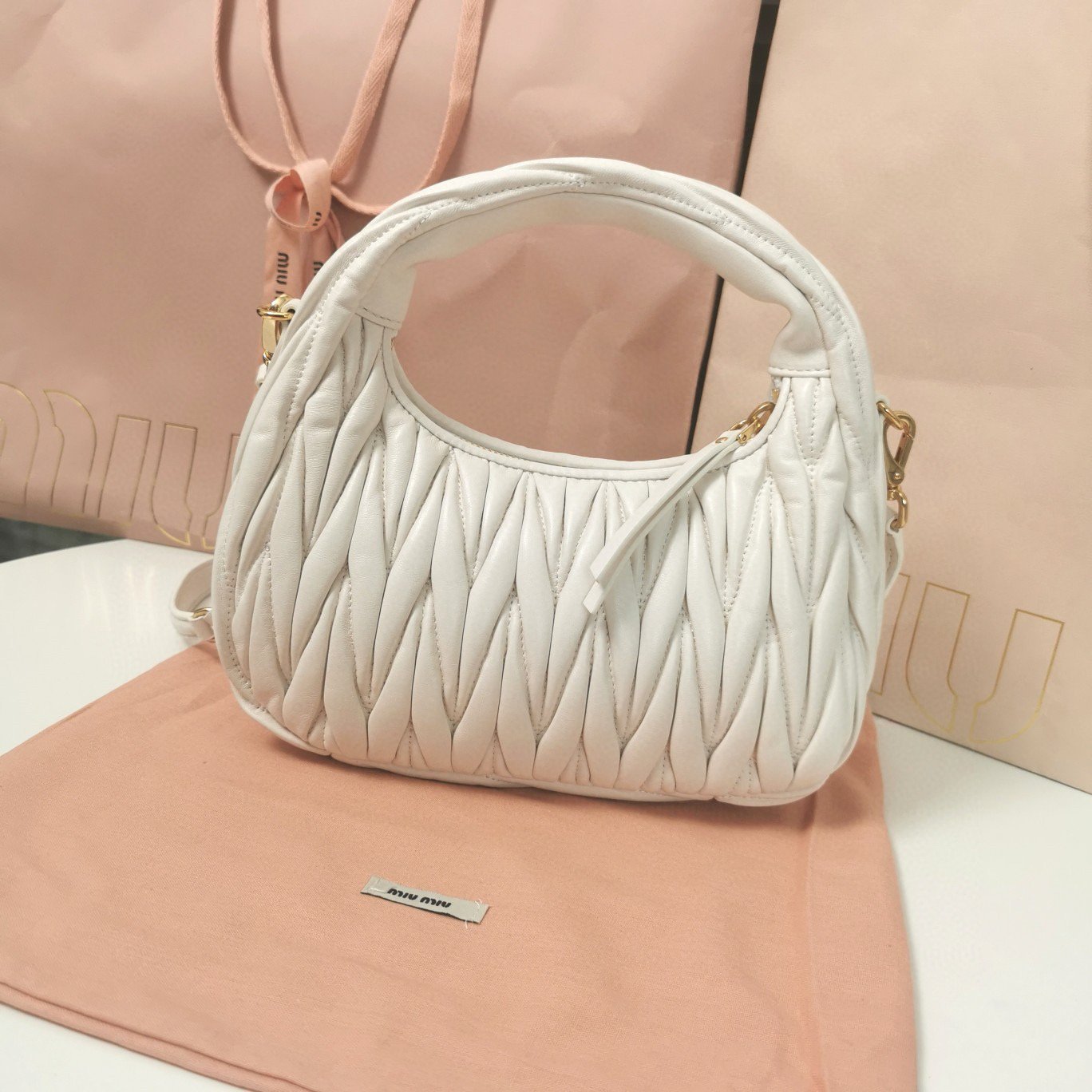 Miu Miu Bag White - Image 9