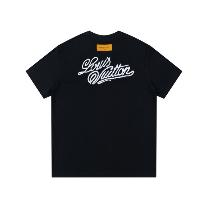 Louis Vuitton Black White Logo T-shirt - Image 2