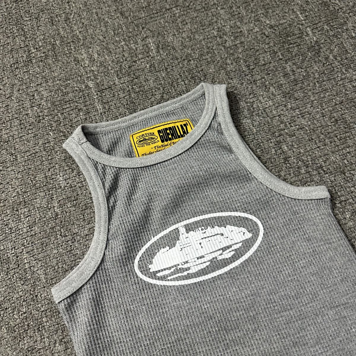 Corteiz Alcatraz Tank Top Grey - Image 4