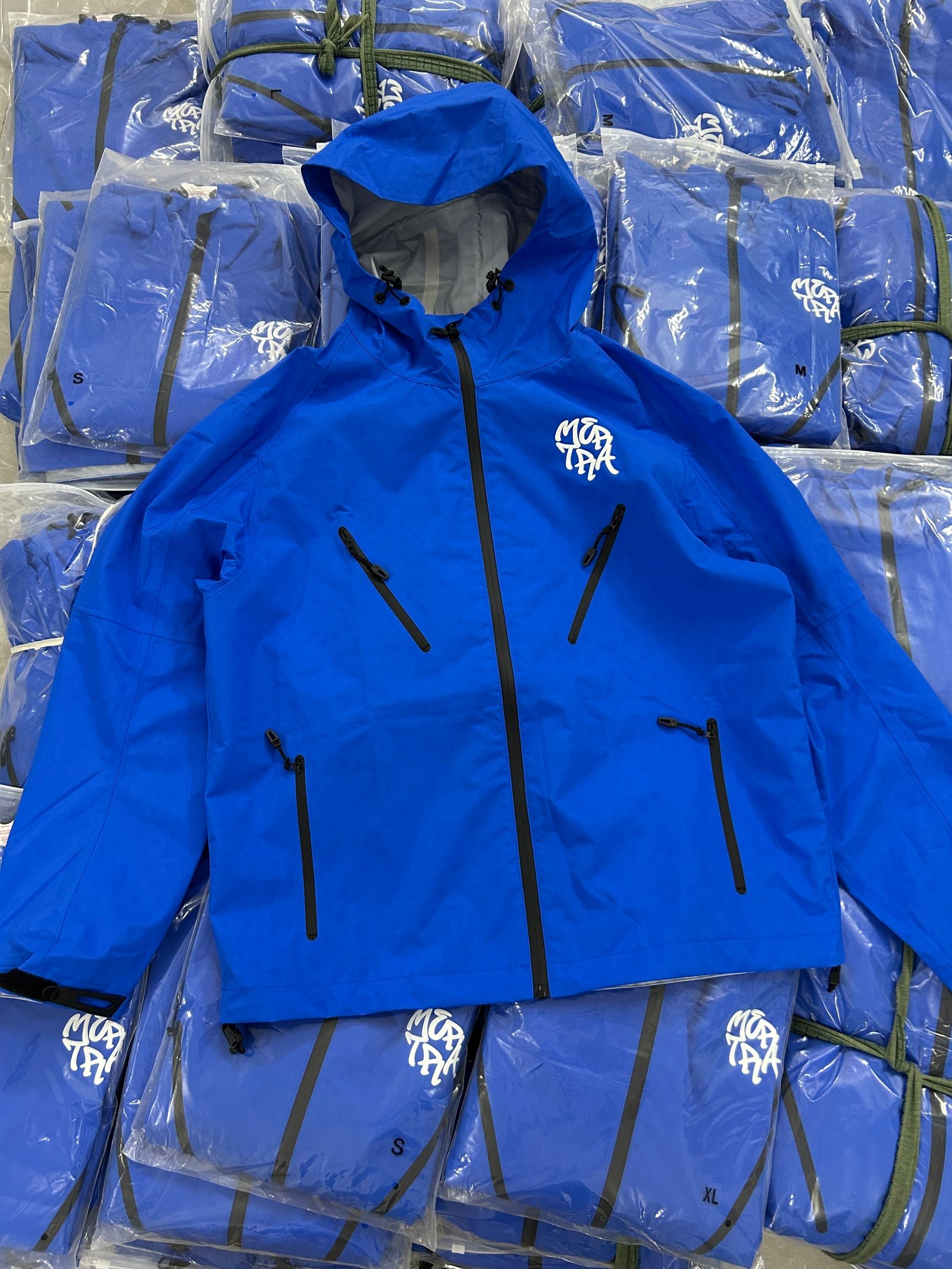 Mertra Monogram Shell Jacket Blue - Image 3