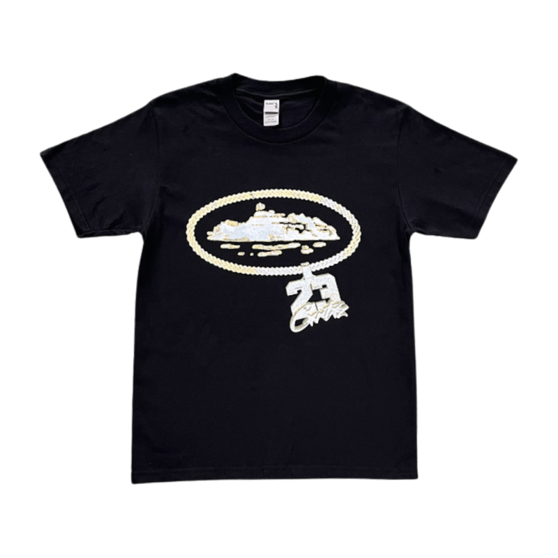 Corteiz Central Cee 23 Chain Black Tee