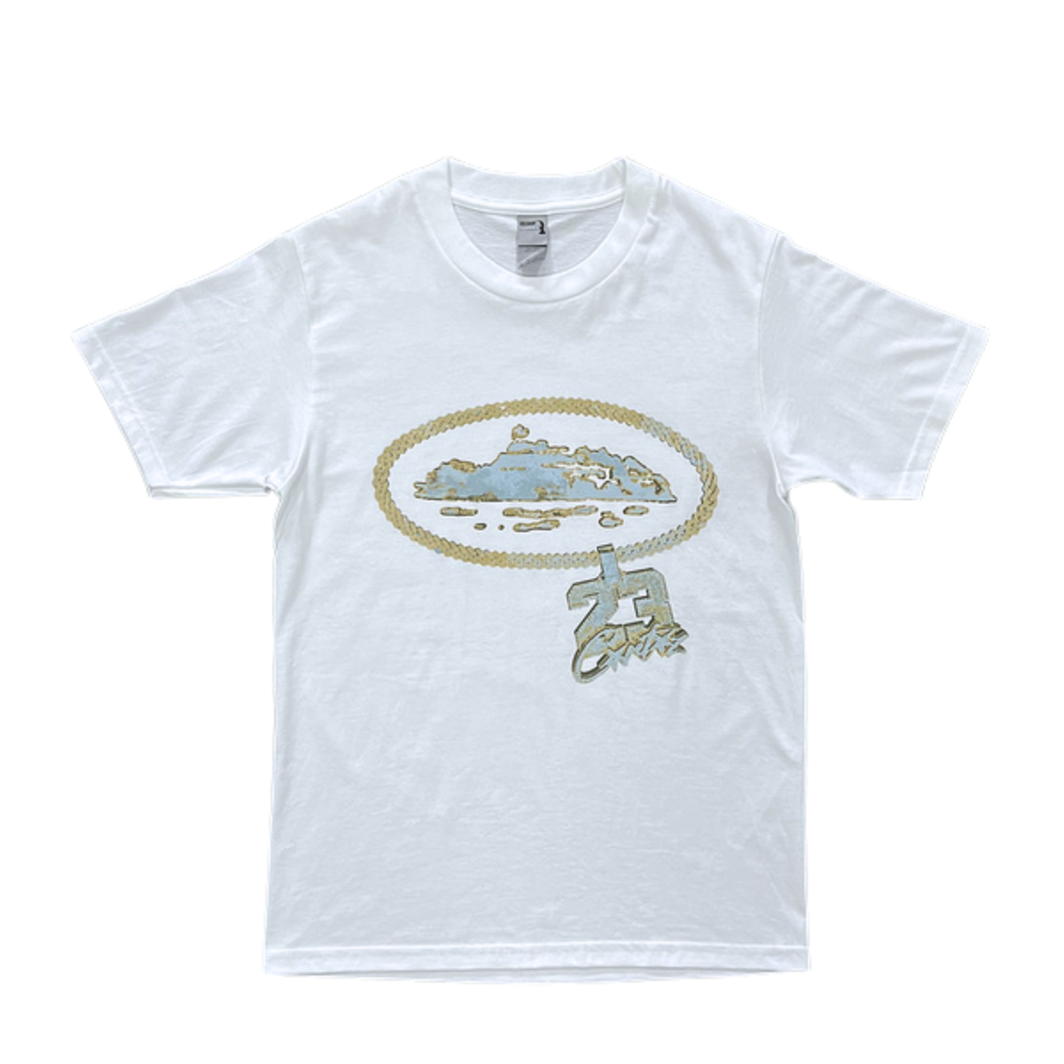 Corteiz Central Cee 23 Chain White Tshirt