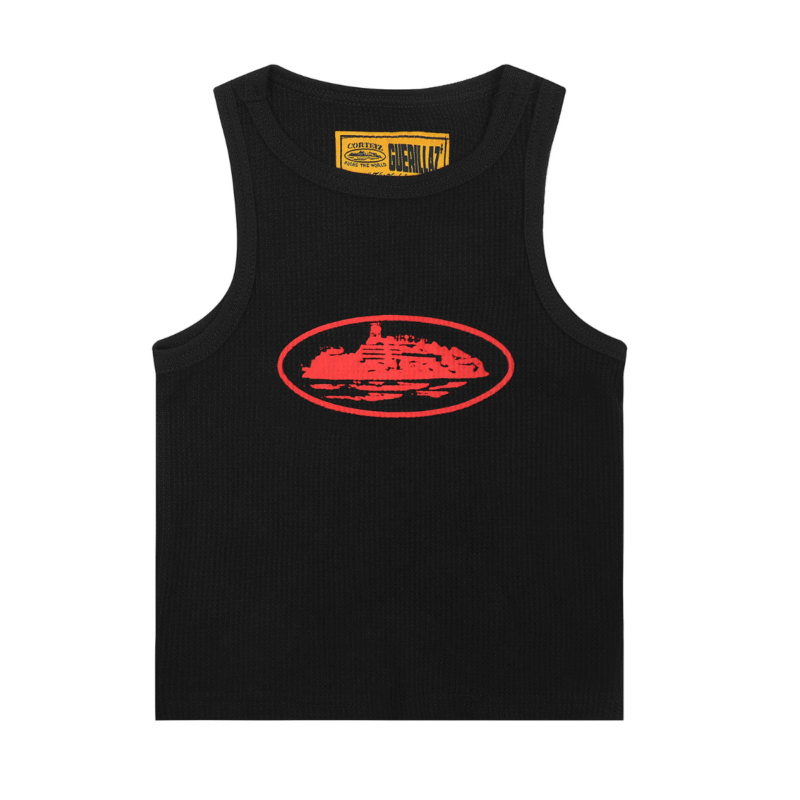 Corteiz Alcatraz Tank Top Black Red