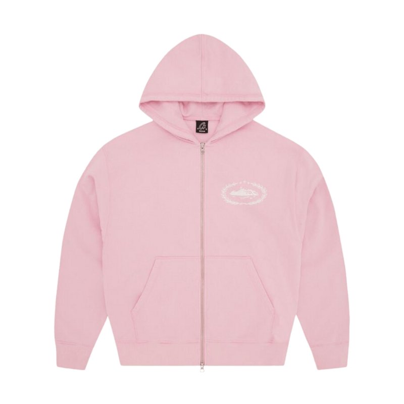 Corteiz Superior Royale Zip Hoodie Pink