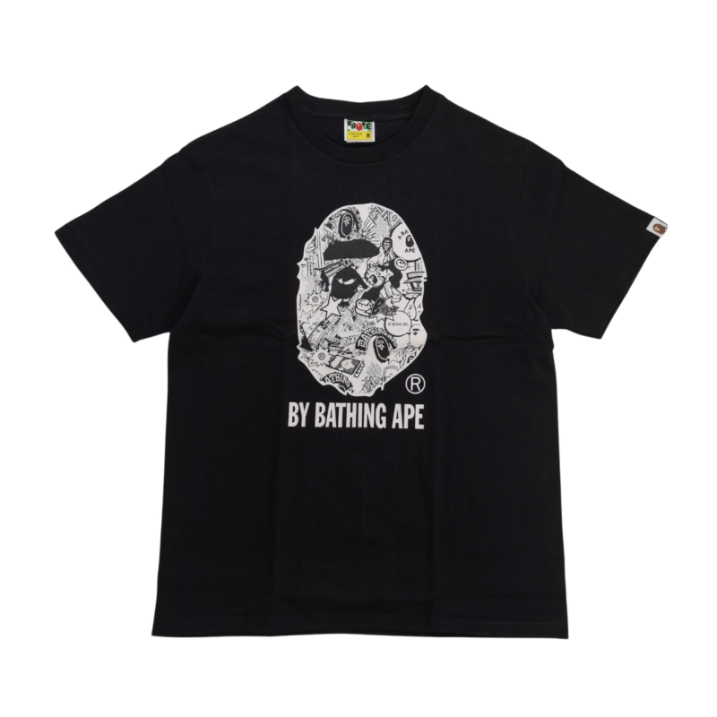 Bape Comic Art Ape Head Tee