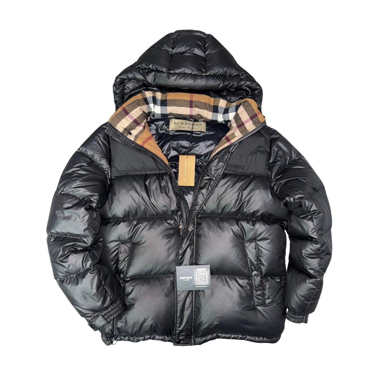 Burberry Pattern Black Puffer
