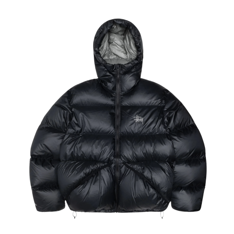 Stussy Ripstop Down Parka Black Grey Jacket