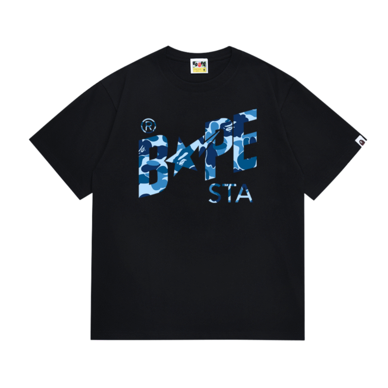 Bape Sta Tshirt Black Blue