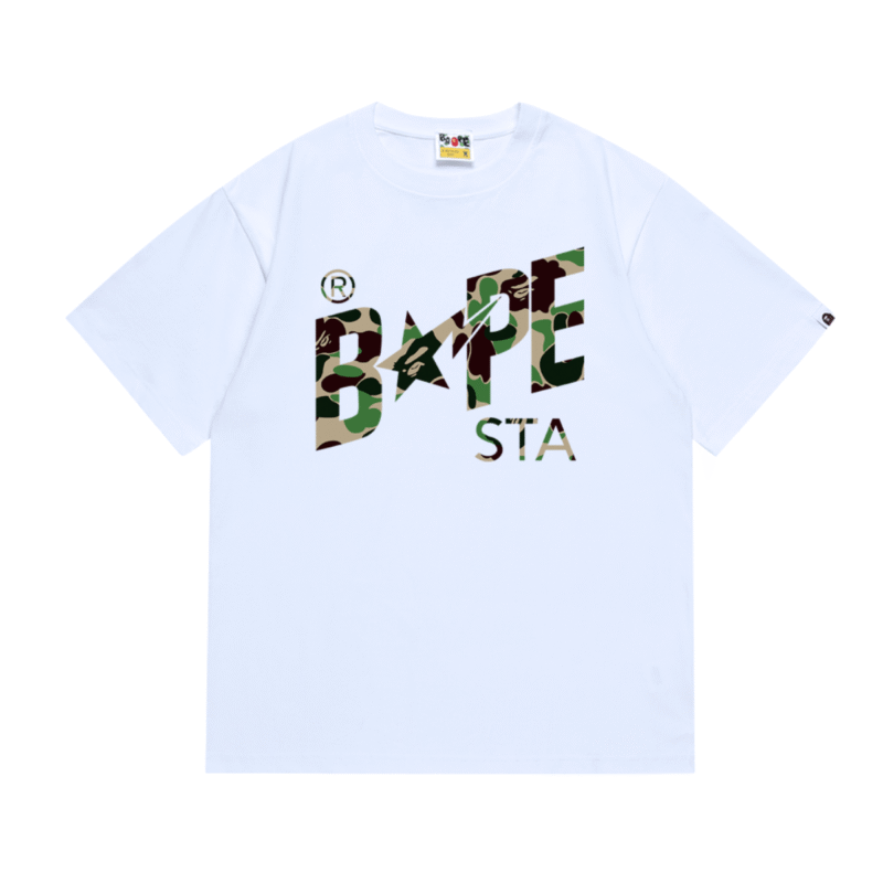 Bape Sta Tshirt White Black