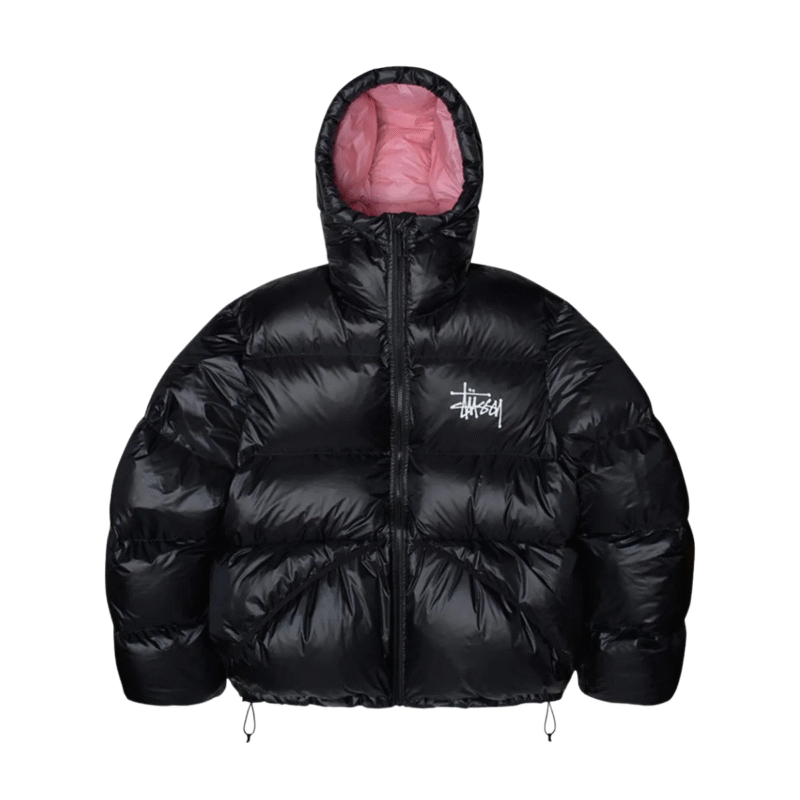 Stussy Ripstop Down Parka Black Pink Jacket