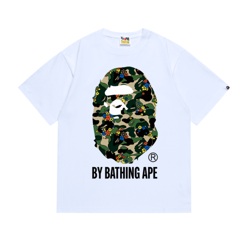 Bape Big Head Ape Tshirt White