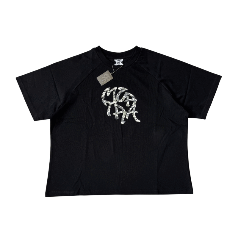 Mertra Black/Camo Glitch Tee