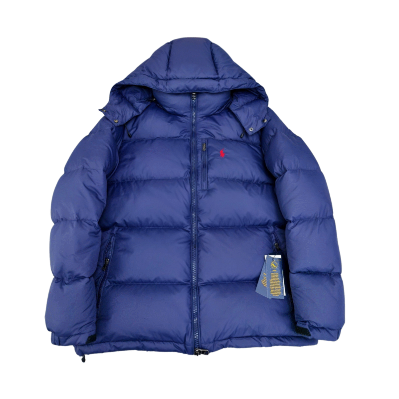 Polo Ralph Lauren Black Shiny Down Puffer Jacket