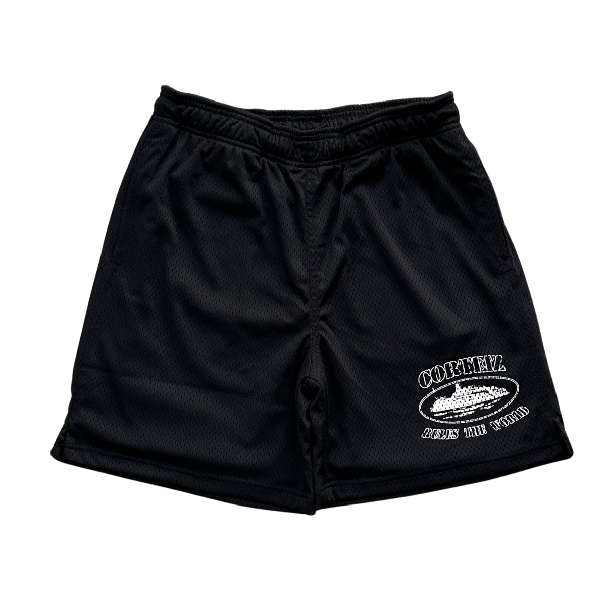 Corteiz Rtw Mesh Shorts-Black